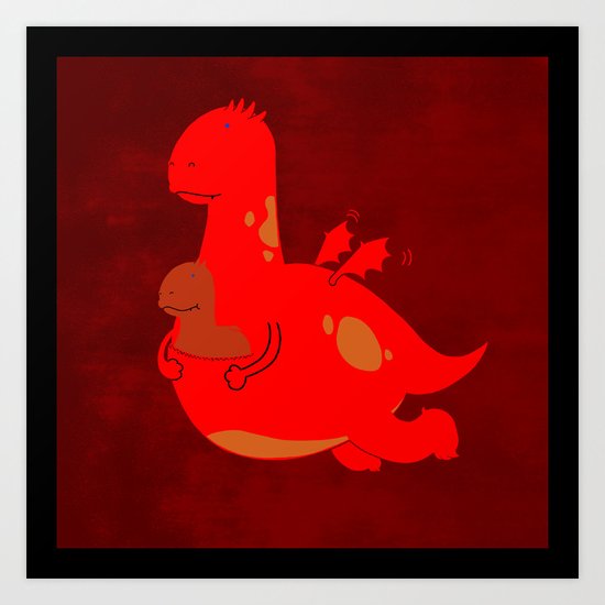 Dragaroo Art Print