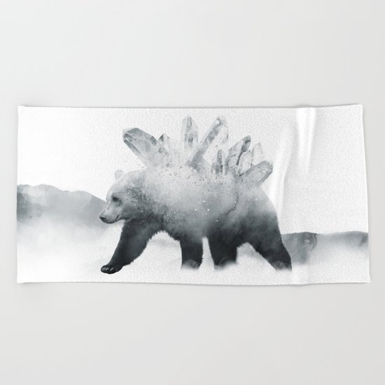 Crystal Bear Beach Towel