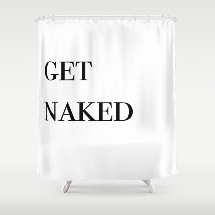get naked VI Shower Curtain