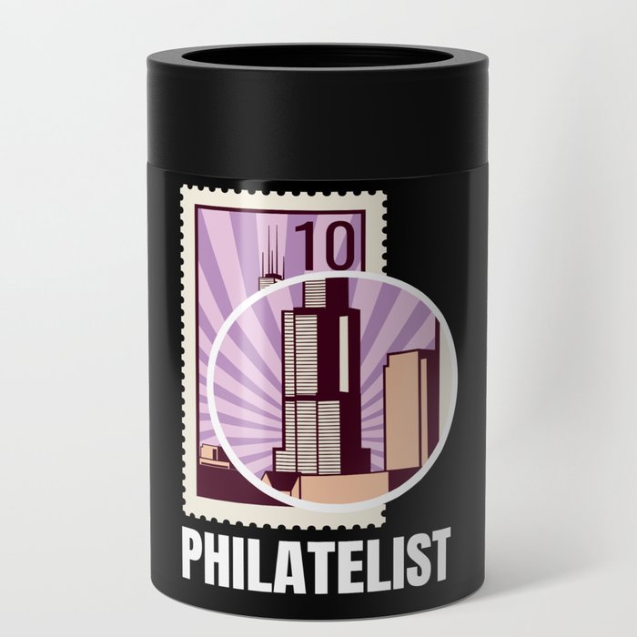 Philatelist Stamp Collecting Can Cooler