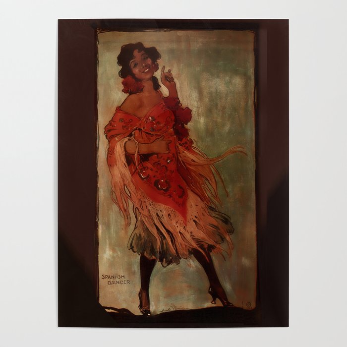 “Spanish Dancer” Western Art by Gerald Cassidy Poster