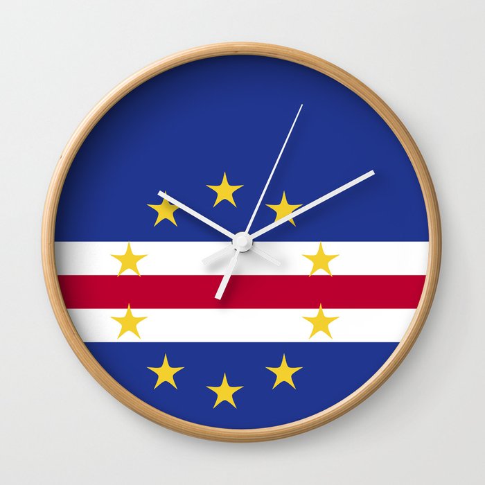 Cape Verde flag emblem Wall Clock