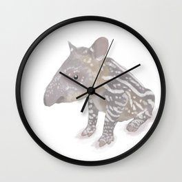 Baby Tapir Wall Clock