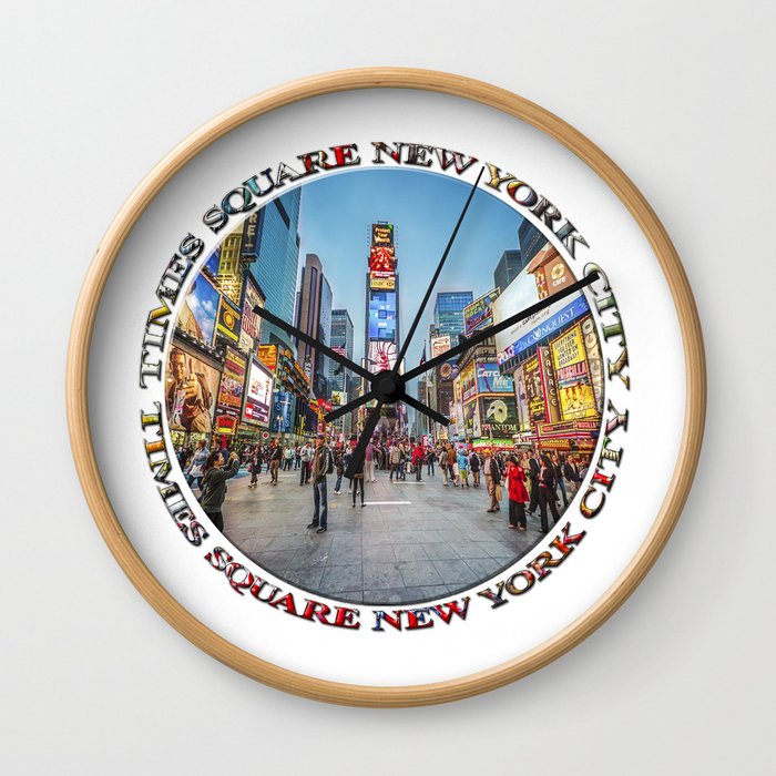 Times Square Sparkle (with typography) Wall Clock