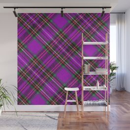 Plaid Purple Trendy Collection Wall Mural