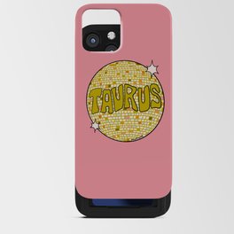 Taurus Disco Ball iPhone Card Case