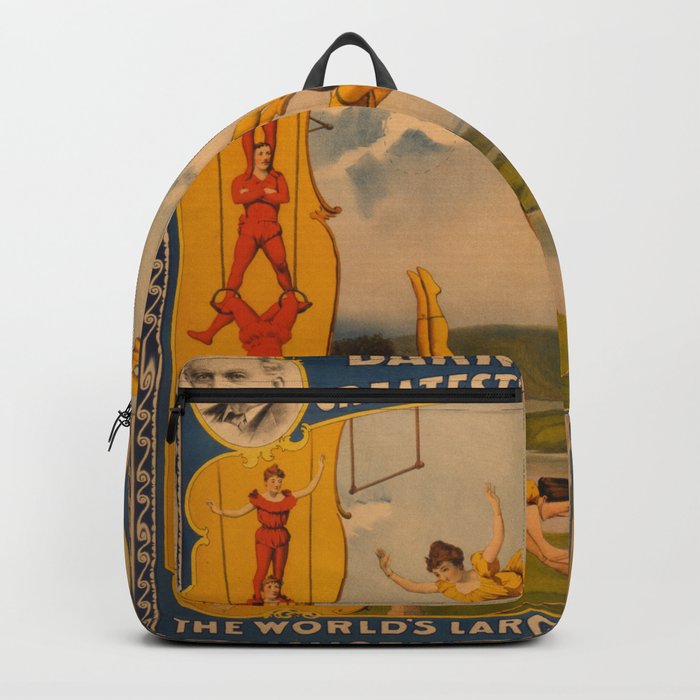 Vintage poster - Circus Trapeze Act Backpack