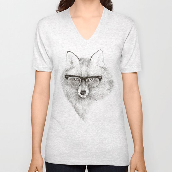 Fox Specs Unisex V-Neck