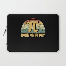 Retro Vintage March Born Birth On Pi Day Laptop Sleeve