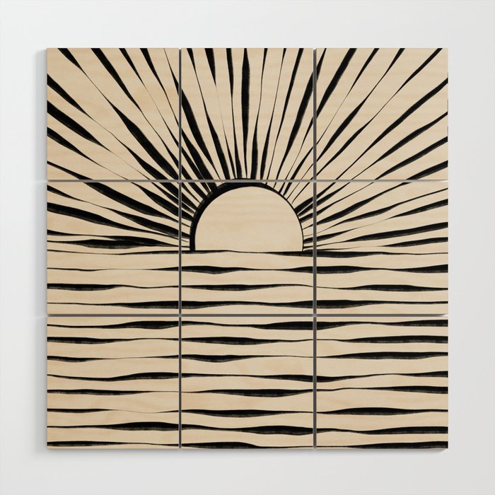 Minimal Sunrise / Sunset Wood Wall Art