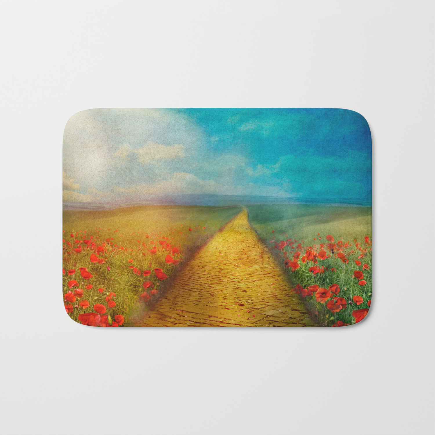 My Yellow Brick Road Bath Mat By Foxfires Society6 My Yellow Brick Road Bath Mat By