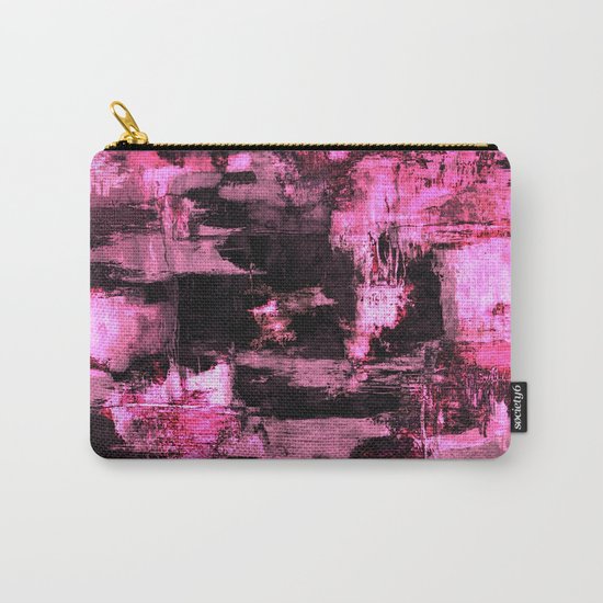 Harsh Pink - Neon Pink Abstract Carry-All Pouch