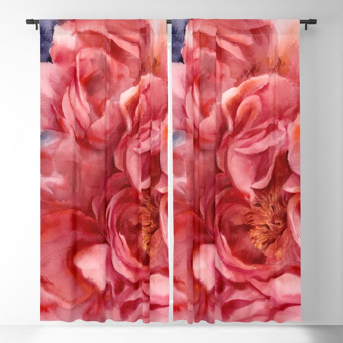 Peony, detail Blackout Curtain