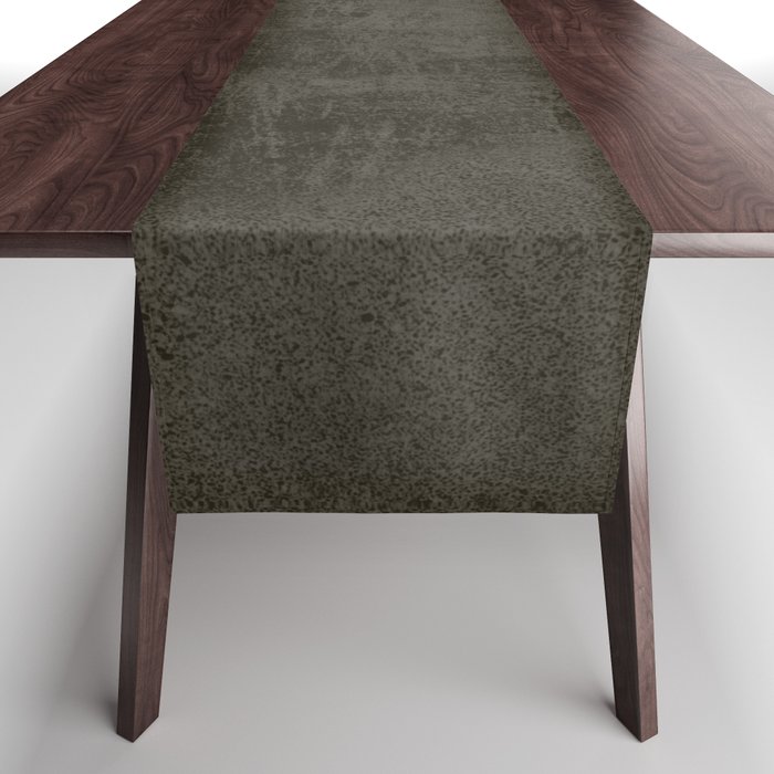 Dark brown rustic concrete Table Runner