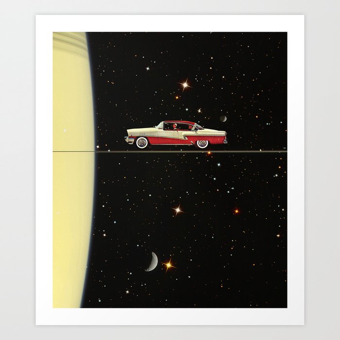 Saturn Ride Art Print