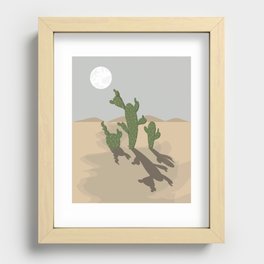 quirky desert Recessed Framed Print