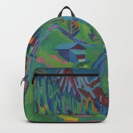 Ernst Ludwig Kirchner Sertigweg im Sommer Backpack