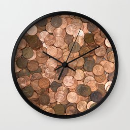 Pennies for your thoughts Wall Clock