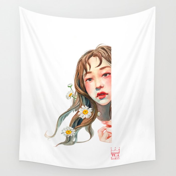 the purest mind blossomed. Wall Tapestry