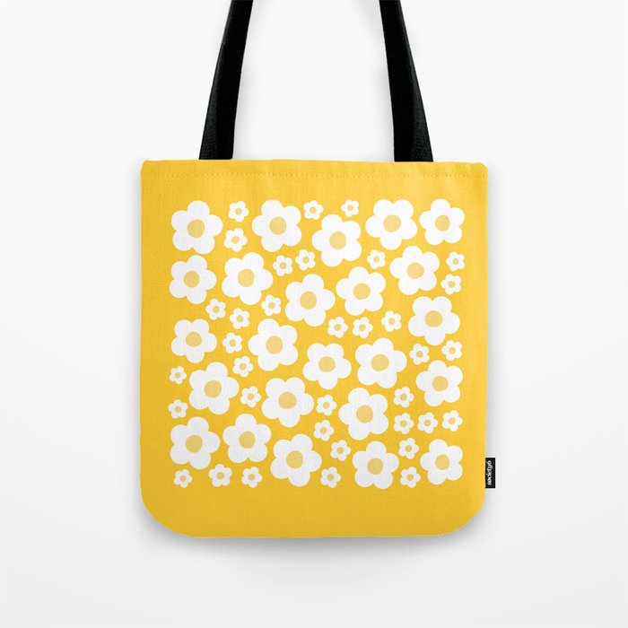 Daisy Flower Art Tote Bag