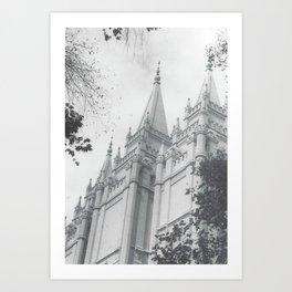 Temple Art Print | Film, Photo, Black And White 