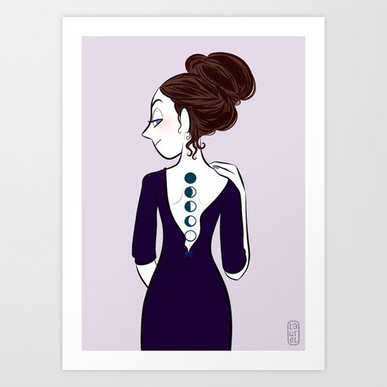 Moon. Art Print