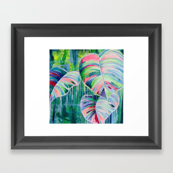 Dripping Palms Framed Art Print