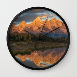 Sunrise On The Snake River Wall Clock