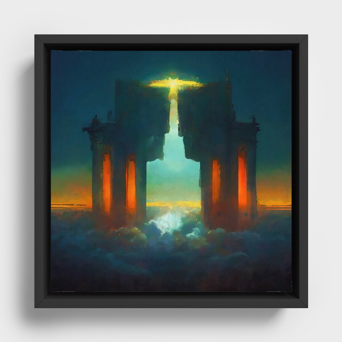 Ascending to the Gates of Heaven Framed Canvas