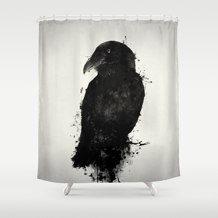 The Raven Shower Curtain By Nicklasgustafsson Society6