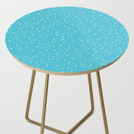 Constellations in a Cyan Sky Side Table