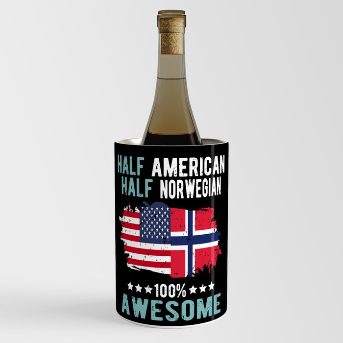 Half American Half Norwegian Wine Chiller