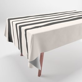 Inkaa - Black Colourful Summer Retro Ink Stripes Design Tablecloth