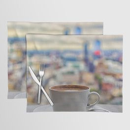 Great Britain Photography - Coffee By The Outstanding City View Placemat