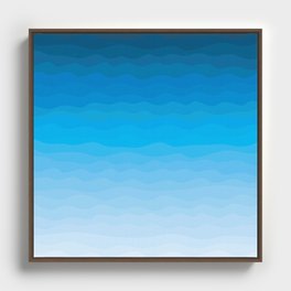 Ocean wave background Framed Canvas
