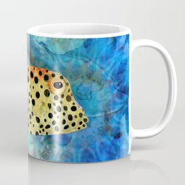 Sea Puffer - Colorful Spotted Blow Fish Art  Mug