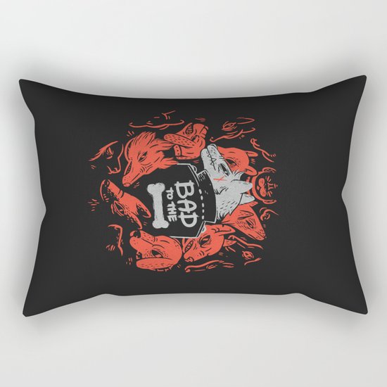 Bad To The Bone Rectangular Pillow
