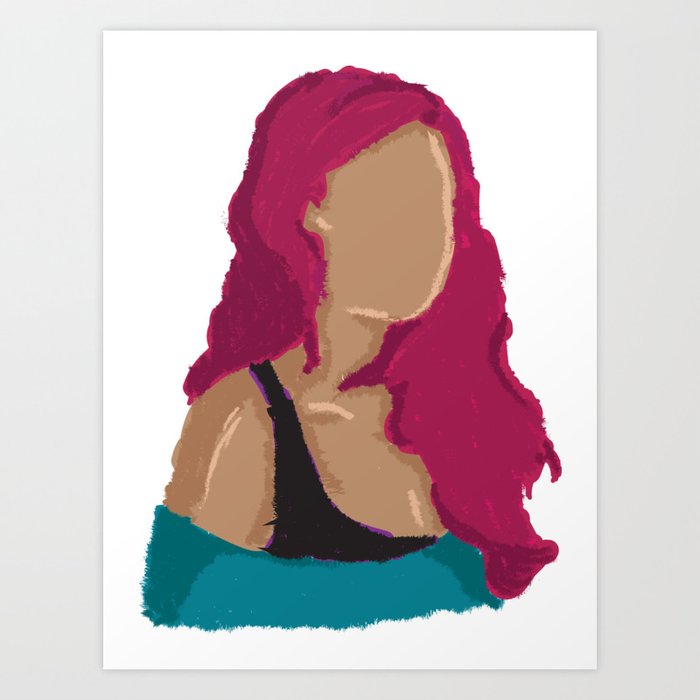 No Face Tired Art Print By Reemikins Society6