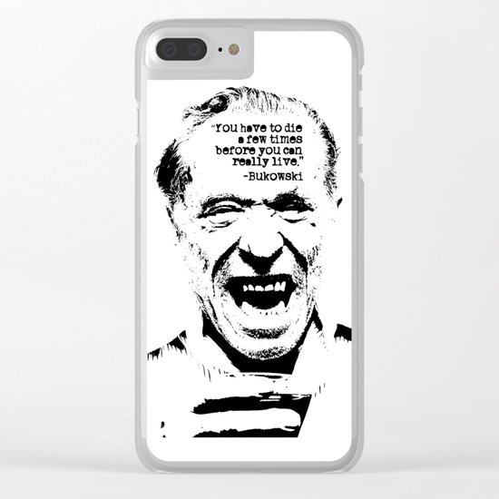 Charles Bukowski Quote Life Clear iPhone Case