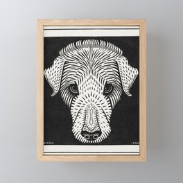 Dog's Head Framed Mini Art Print