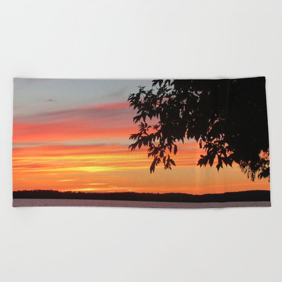 The Afterglow Beach Towel