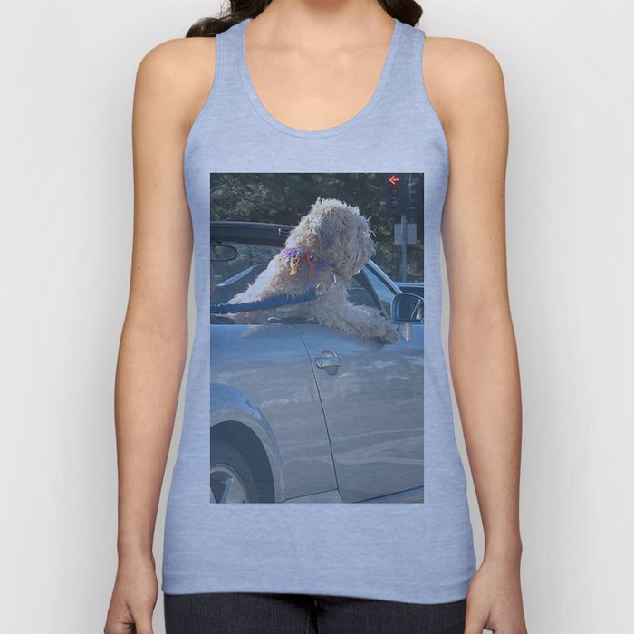 Happy dog in convertible Tank Top