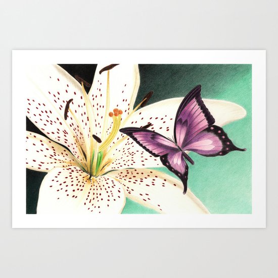 White Lily Art Print