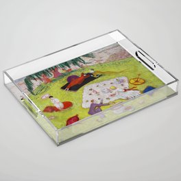 Florine Stettheimer "Picnic at Bedford Hills" Acrylic Tray