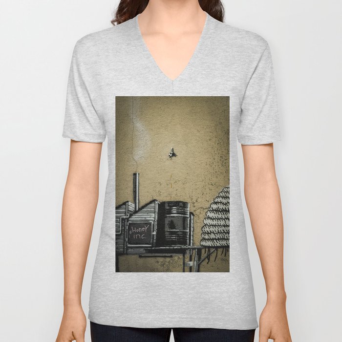 Working bee V Neck T Shirt