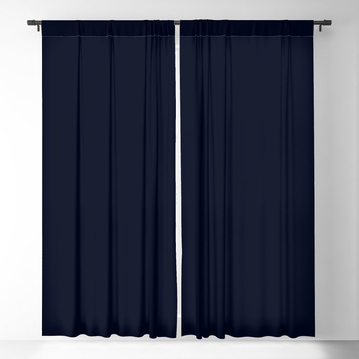 Christmas Star of Wonder Blue Solid Color Coordinate Blackout Curtain