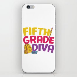 Fifth Grade Diva iPhone Skin