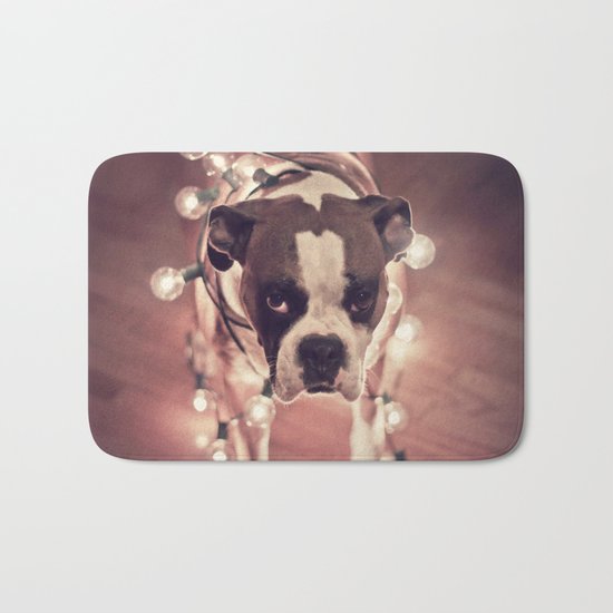 Will work for treats Bath Mat