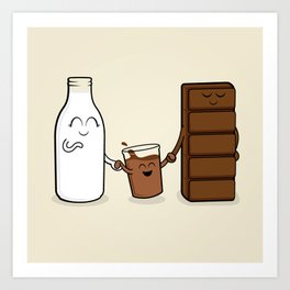Chocolate + Milk Art Print