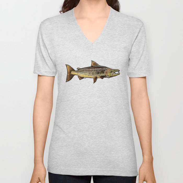 Icelandic salmon V Neck T Shirt